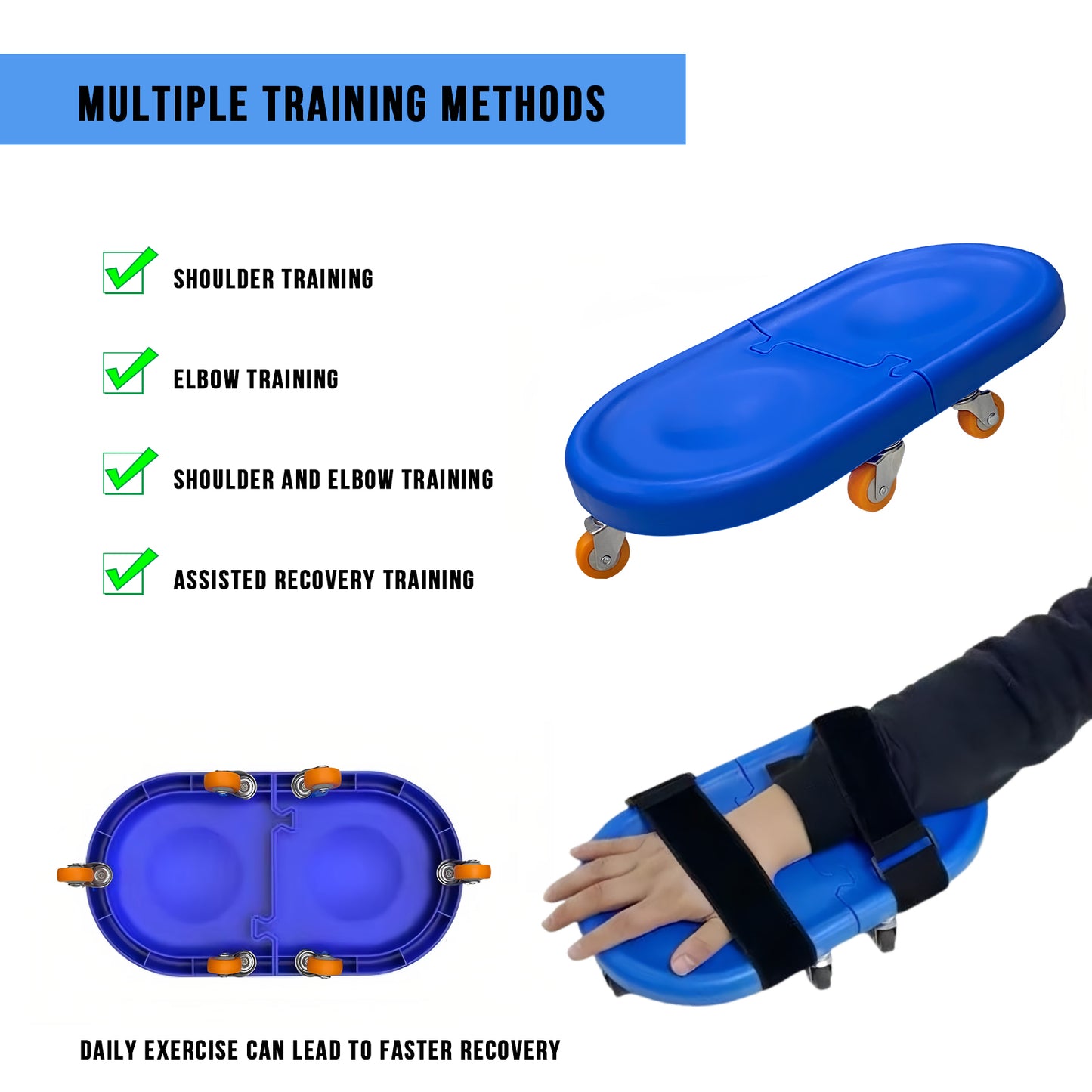 Detachable Multifunction Shoulder Rehab Desk Skateboard