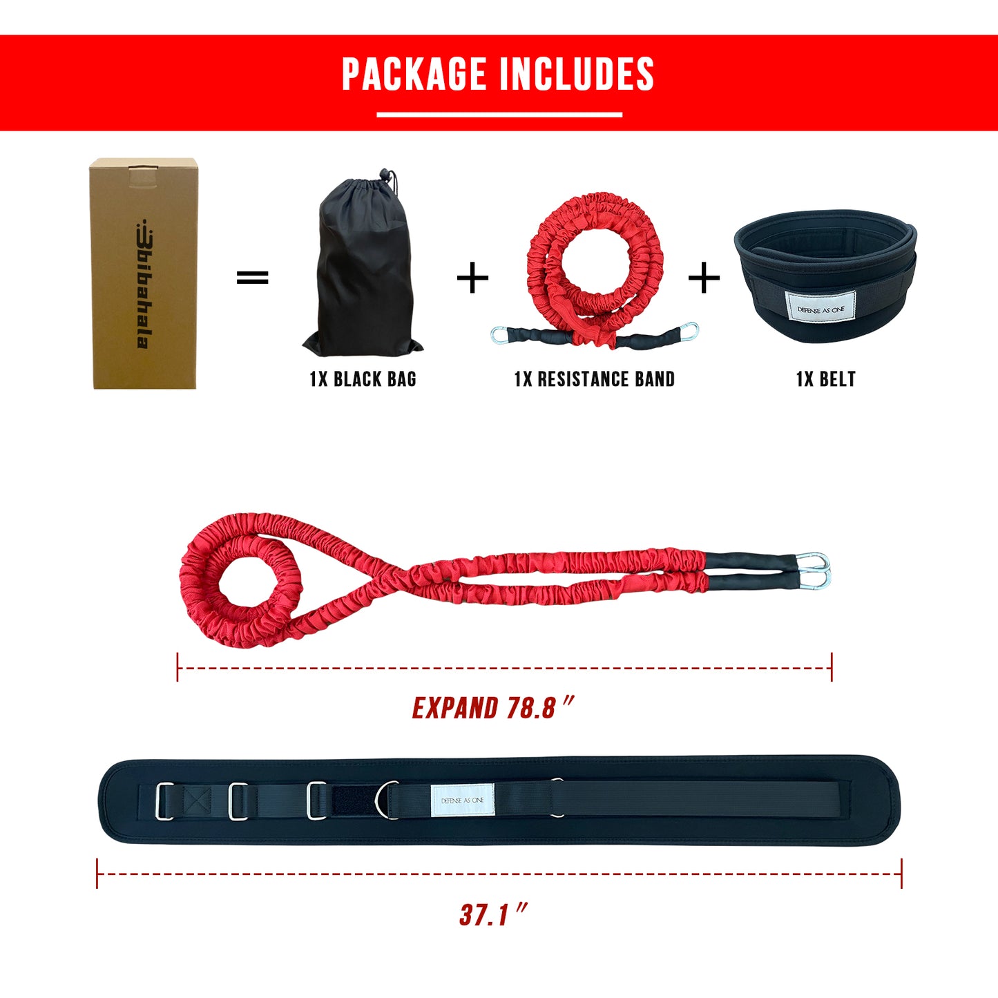 Zone Defense Resistance Band Belt Trainer Kit Basketball Training Equipment