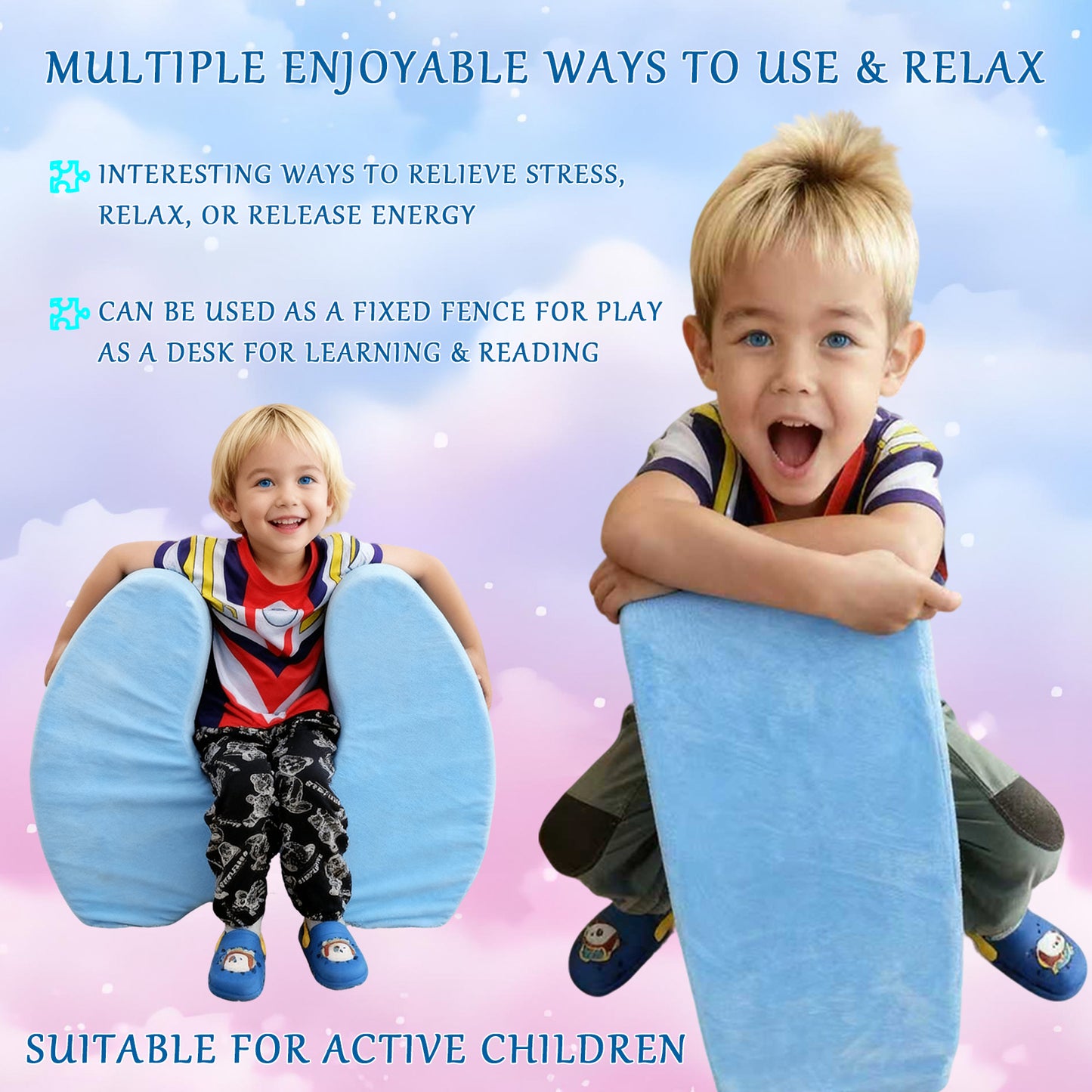 Sensory Chair Flexible Seating Classroom Kids Floor Seat Comfortable Home Rest Cushion Squeeze Chair Flexible Seating for Kids