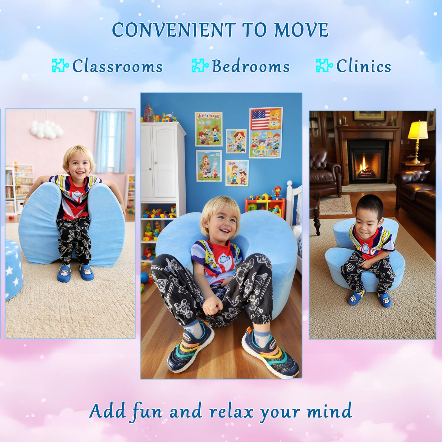 Sensory Chair Flexible Seating Classroom Kids Floor Seat Comfortable Home Rest Cushion Squeeze Chair Flexible Seating for Kids